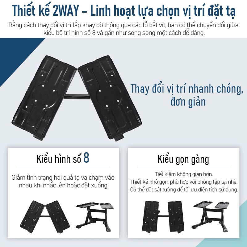 Giá Đỡ Tạ Đa Năng Lysin Thế Hệ Mới – Một Giá Đỡ Cho Nhiều Dòng Tạ Điều Chỉnh