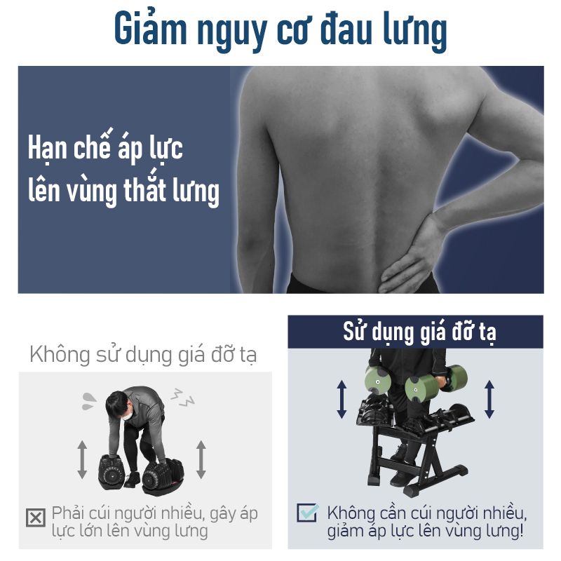 Giá Đỡ Tạ Đa Năng Lysin Thế Hệ Mới – Một Giá Đỡ Cho Nhiều Dòng Tạ Điều Chỉnh