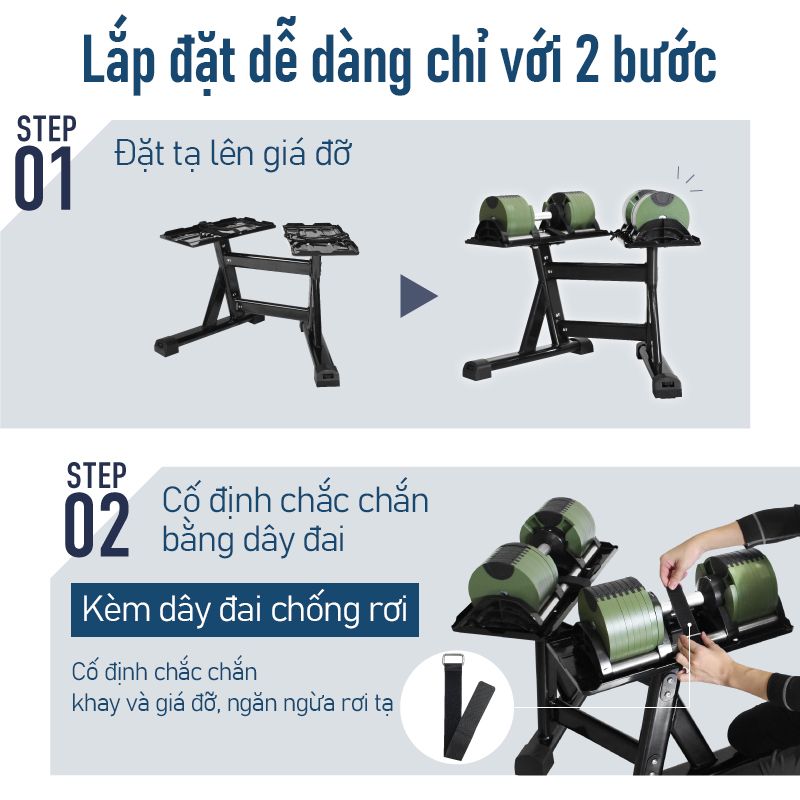 Giá Đỡ Tạ Đa Năng Lysin Thế Hệ Mới – Một Giá Đỡ Cho Nhiều Dòng Tạ Điều Chỉnh