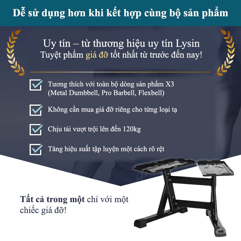 Tạ Tay Điều Chỉnh LYSIN 40kg – Mạ Crom Chống Gỉ, Tăng Giảm 1kg, Tay Cầm Cao Su Bảo Vệ Tay, Bền Bỉ Chuẩn Nhật