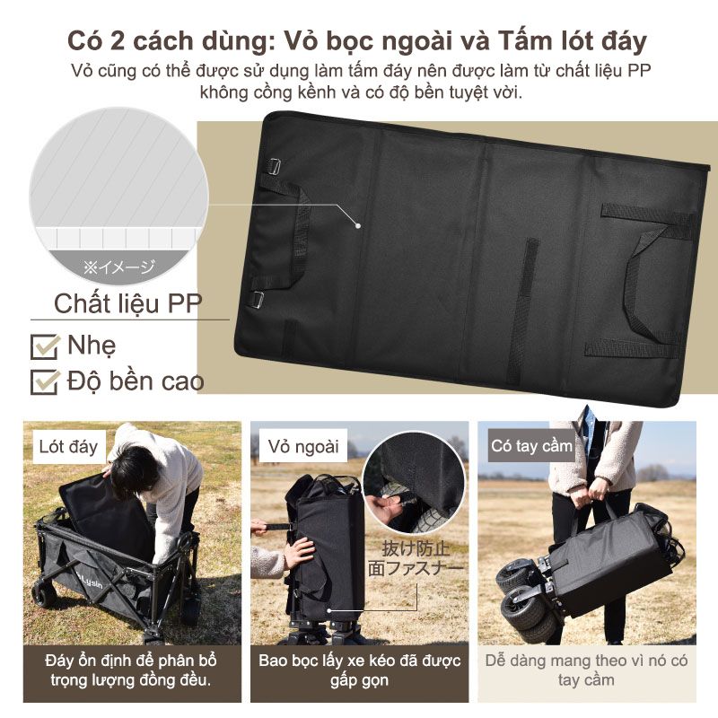 Xe kéo dã ngoại 2 tầng