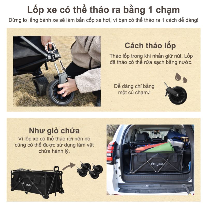 Xe kéo dã ngoại 1 tầng