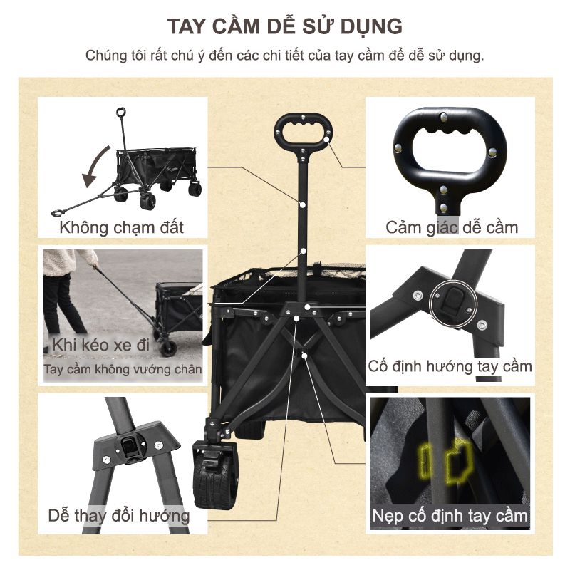 Xe kéo dã ngoại 1 tầng