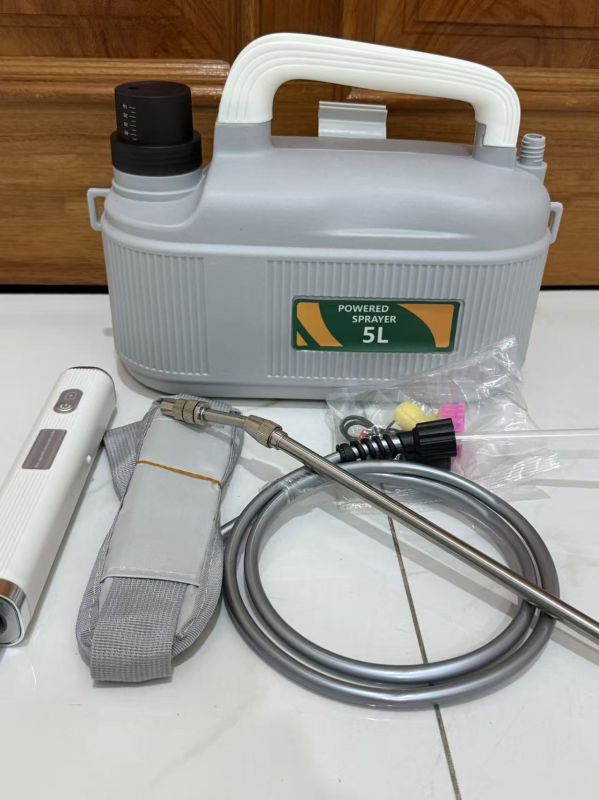 Bình Xịt Điện 5L Đeo Vai Sạc Pin Đa Năng – 3 Chế Độ Phun, Vòi Xịt Dài Tưới Cây, Vệ Sinh Sân Vườn, Chăm Sóc Vườn
