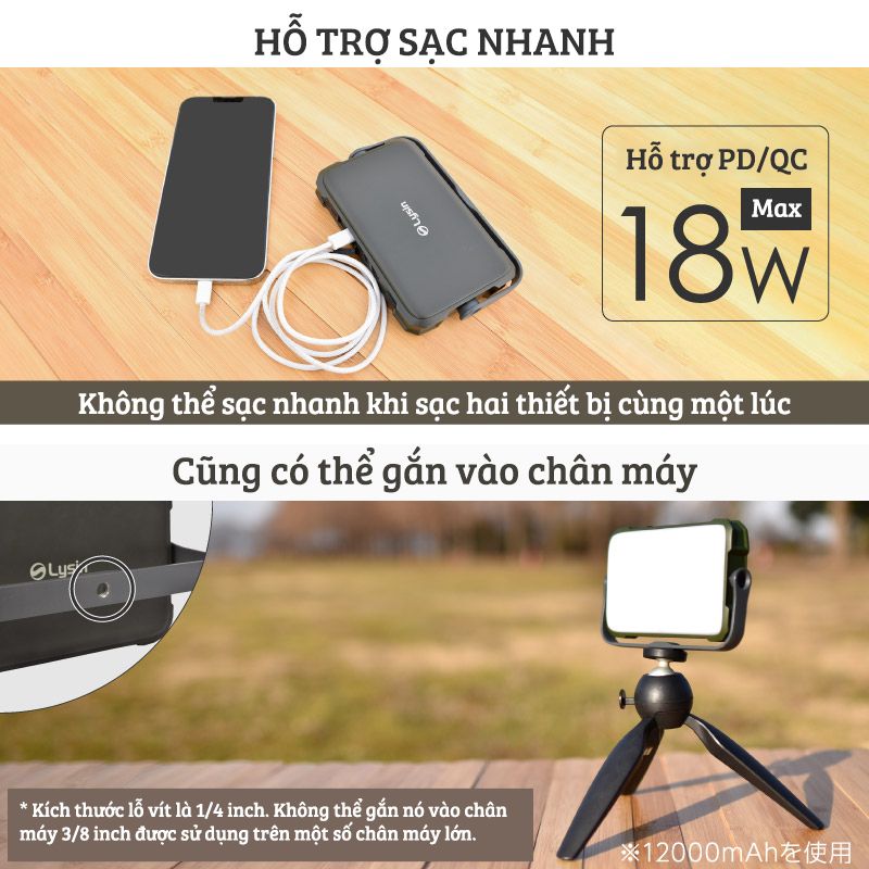 Đèn LED cầm tay 12000mAh | 18000mAh