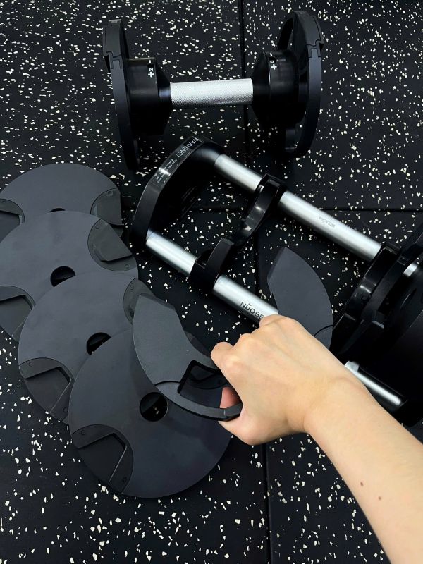 NUOBELL Flexbell - 01 quả tạ 20kg điều chỉnh trọng lượng tăng/giảm 2kg lớp sơn tĩnh điện chống gỉ
