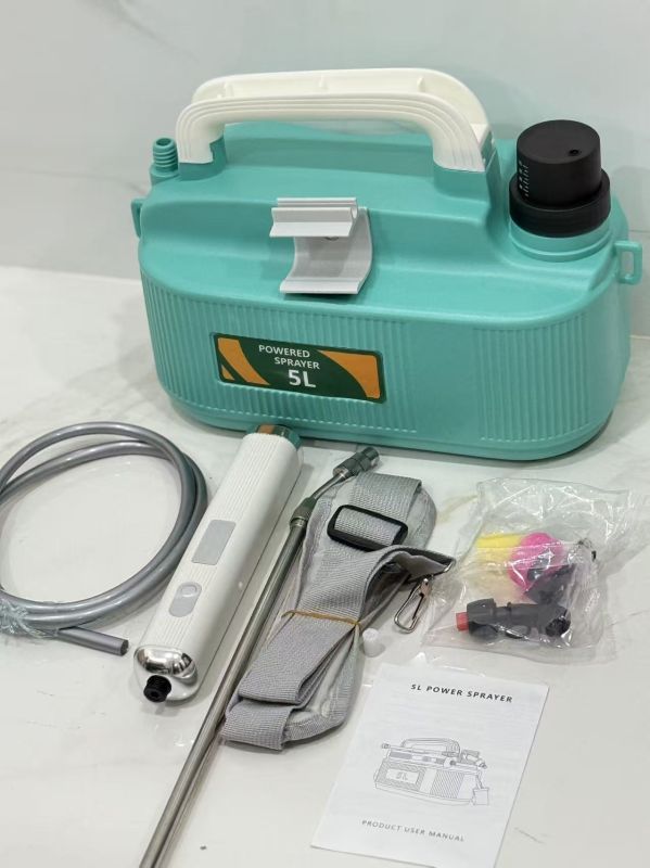 Bình Xịt Điện 5L Đeo Vai Sạc Pin Đa Năng – 3 Chế Độ Phun, Vòi Xịt Dài Tưới Cây, Vệ Sinh Sân Vườn, Chăm Sóc Vườn