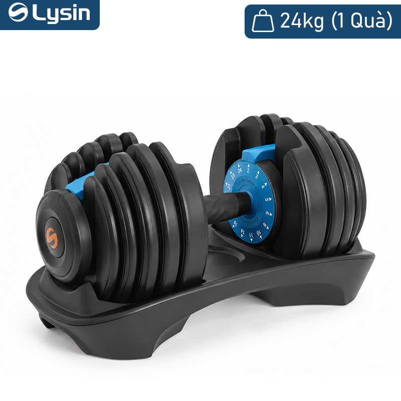 Tạ Đơn Điều Chỉnh Lysin Pumpking 24kg – Tạ Gym Đổi Trọng Lượng Nhanh Một Tay