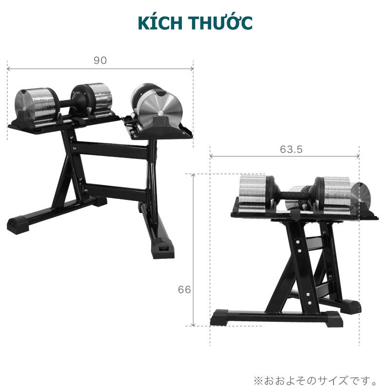 Tạ Tay Điều Chỉnh LYSIN 40kg – Mạ Crom Chống Gỉ, Tăng Giảm 1kg, Tay Cầm Cao Su Bảo Vệ Tay, Bền Bỉ Chuẩn Nhật
