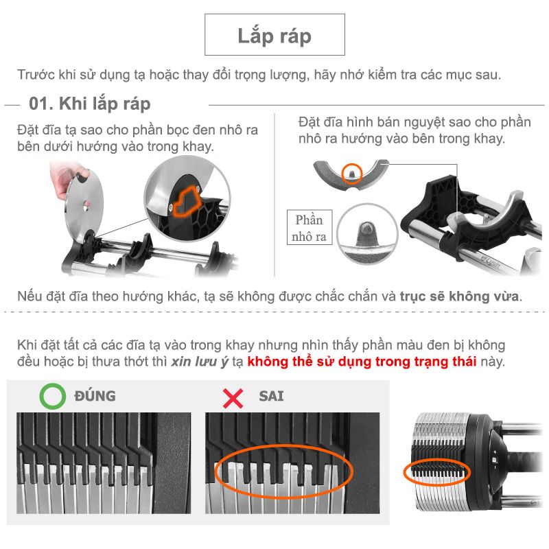 Tạ Tay Điều Chỉnh LYSIN 40kg – Mạ Crom Chống Gỉ, Tăng Giảm 1kg, Tay Cầm Cao Su Bảo Vệ Tay, Bền Bỉ Chuẩn Nhật
