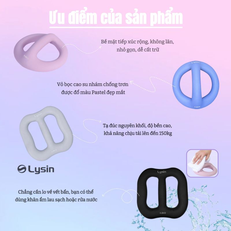 Tạ nữ tròn - vuông 1.25kg