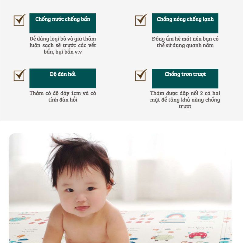 Thảm tập bò cho bé