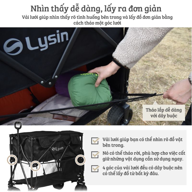 Xe kéo dã ngoại 2 tầng