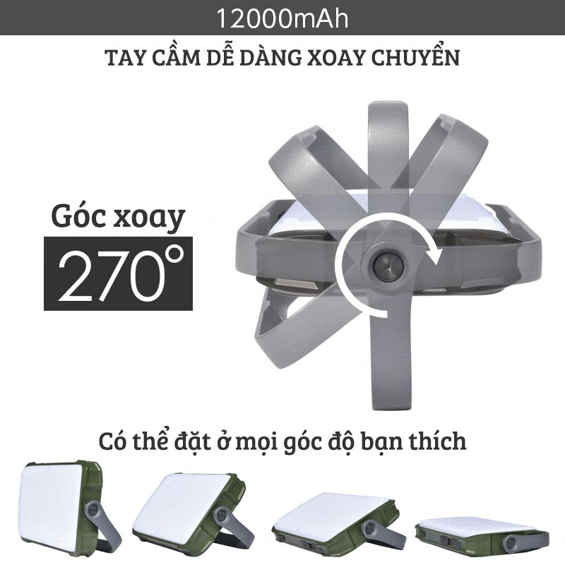 Đèn LED cầm tay 12000mAh | 18000mAh