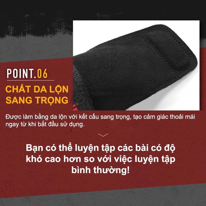 Đai bảo vệ cổ tay - Da lộn