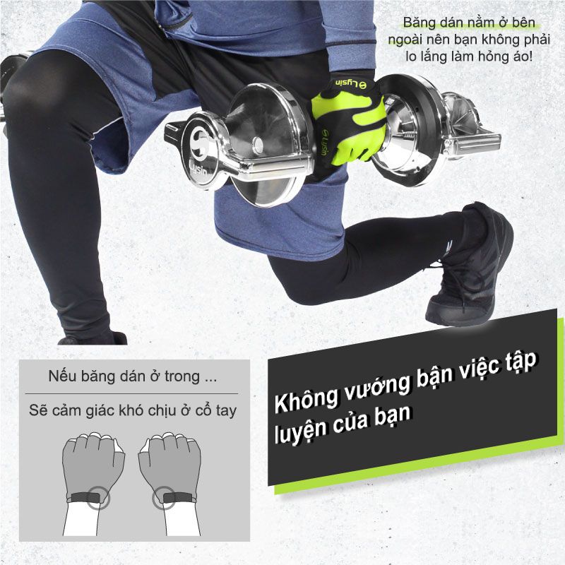 Găng tay tập thể thao nữa ngón