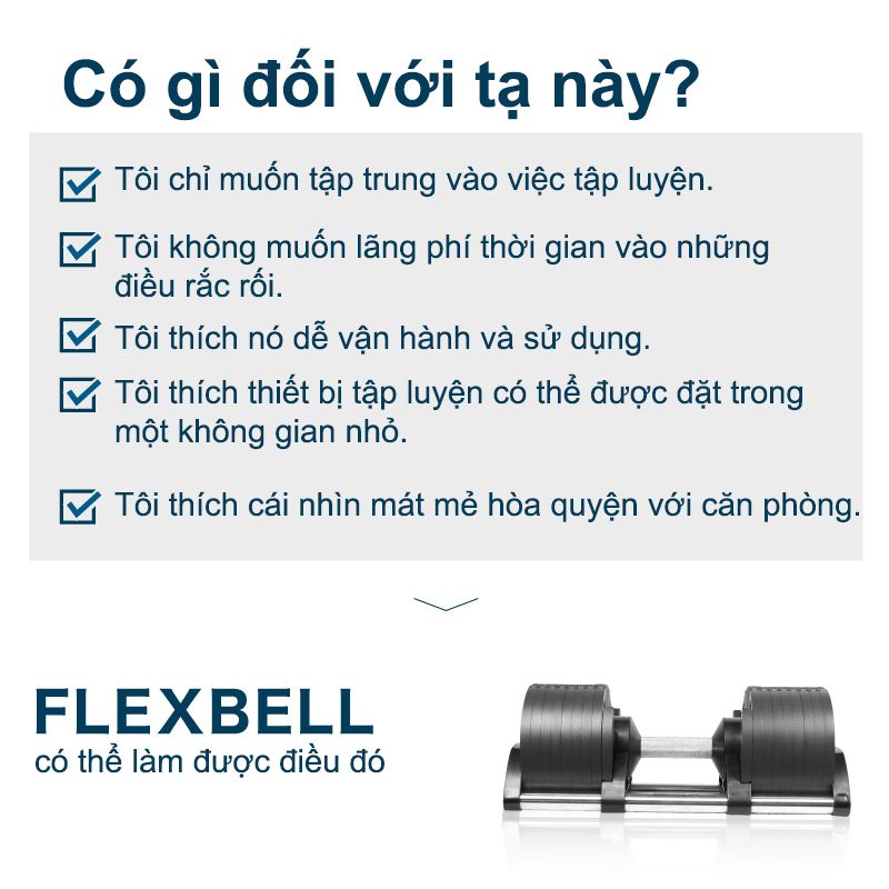 Tạ nam NÜOBELL x Flexbell 36kg