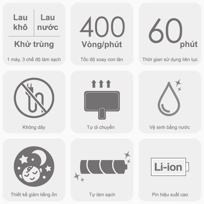 Máy lau nhà không dây