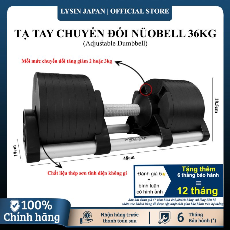 Tạ nam NÜOBELL x Flexbell 36kg
