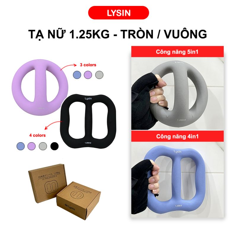Tạ nữ tròn - vuông 1.25kg