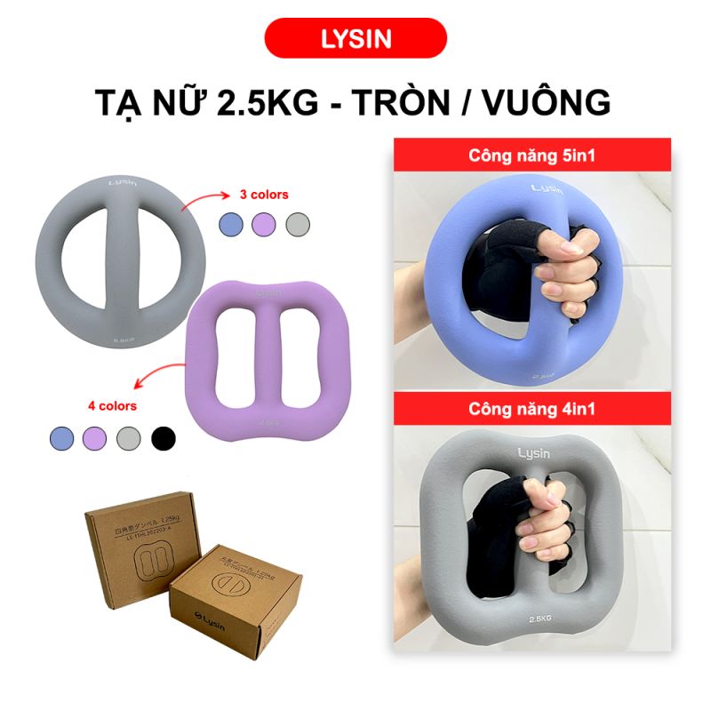 Tạ nữ tròn - vuông 2.5kg