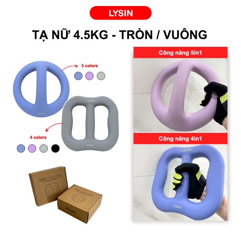 Tạ nữ tròn - vuông 4.5kg